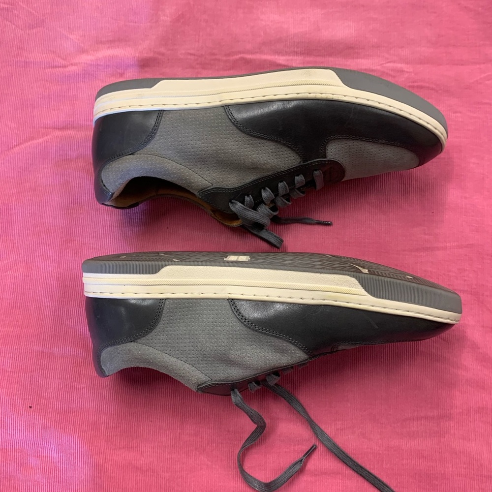 Johnston And Murphy Sheepskin Two Tone Gray Sneak… - image 5